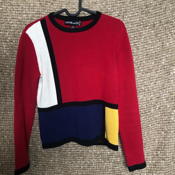 color block sweater - Picture 2 of 2